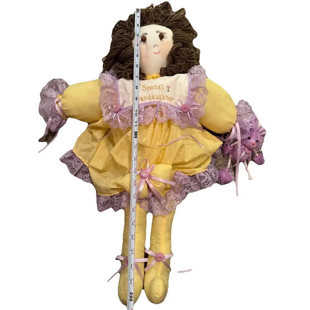 Handmade Cloth Rag Doll Special Granddaughter Unique Embroidered Bib 2009 24
